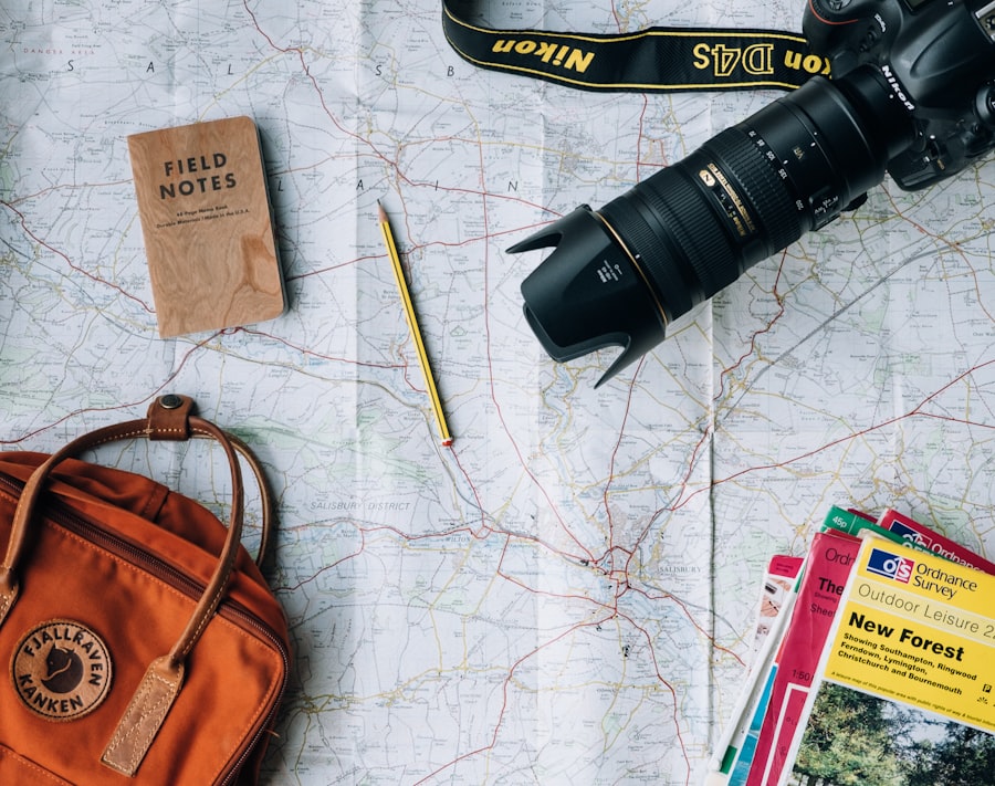 Travel map and itinerary